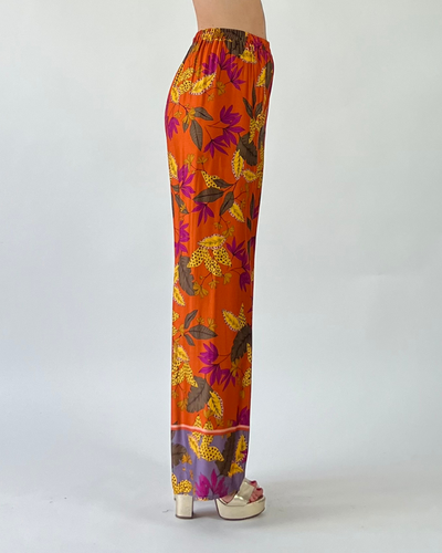 PANTALONE PALAZZO FANTASIA ARANCIO