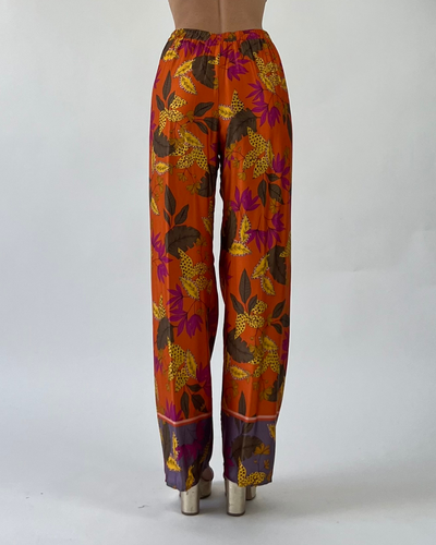 PANTALONE PALAZZO FANTASIA ARANCIO