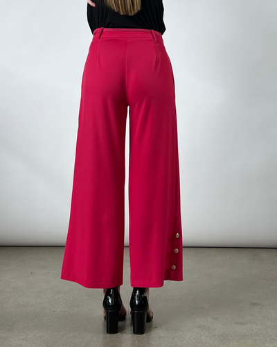 PANTALONE GAUCHO CON CINTURA FUCSIA